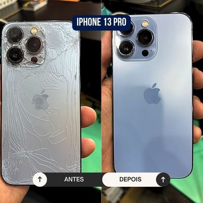 Antes e depois reparo FixOne