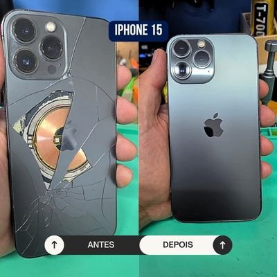 Antes e depois reparo FixOne