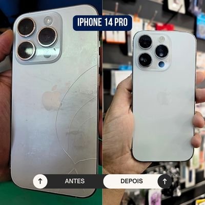 Antes e depois reparo FixOne