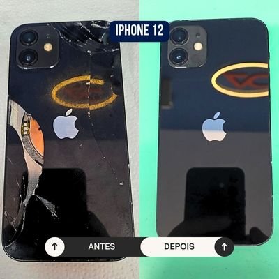 Antes e depois reparo FixOne