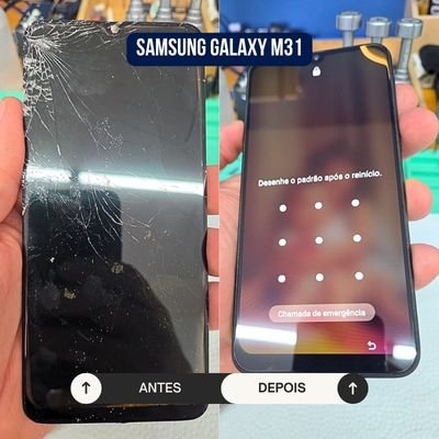 Antes e depois reparo FixOne
