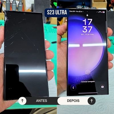 Antes e depois reparo FixOne